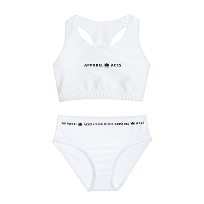 Girls Two Piece Swimsuit (AOP)