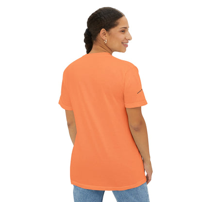 T-shirt à poche unisexe teint en pièce