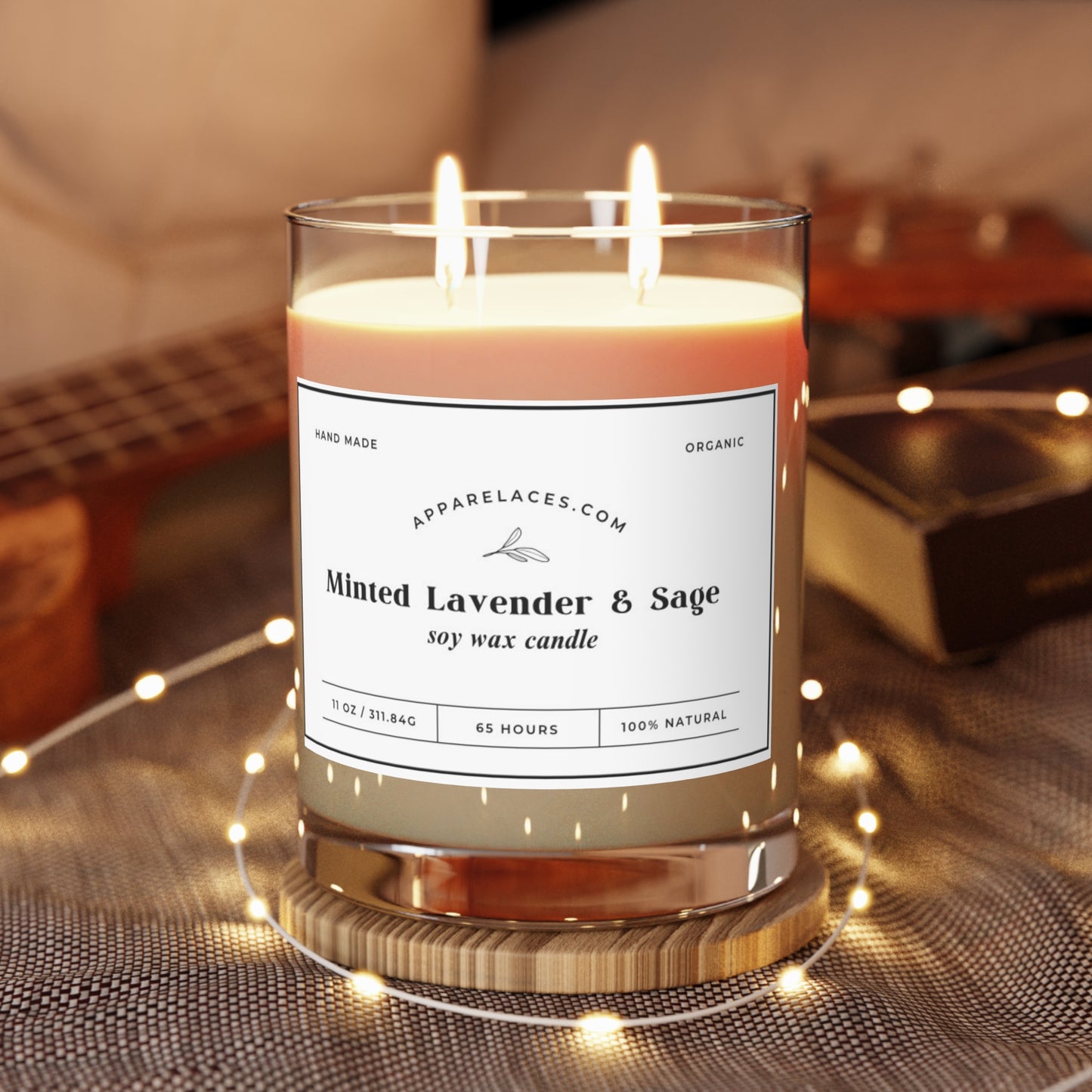 Scented Candles - Full Glass, 11oz (3 Scents Available)